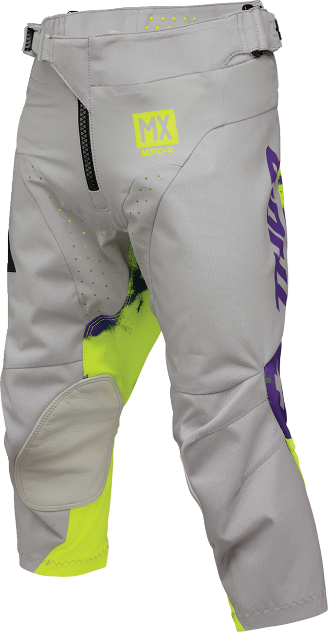 Thor Youth Launchmode Bleach Pants - Gray/Acid