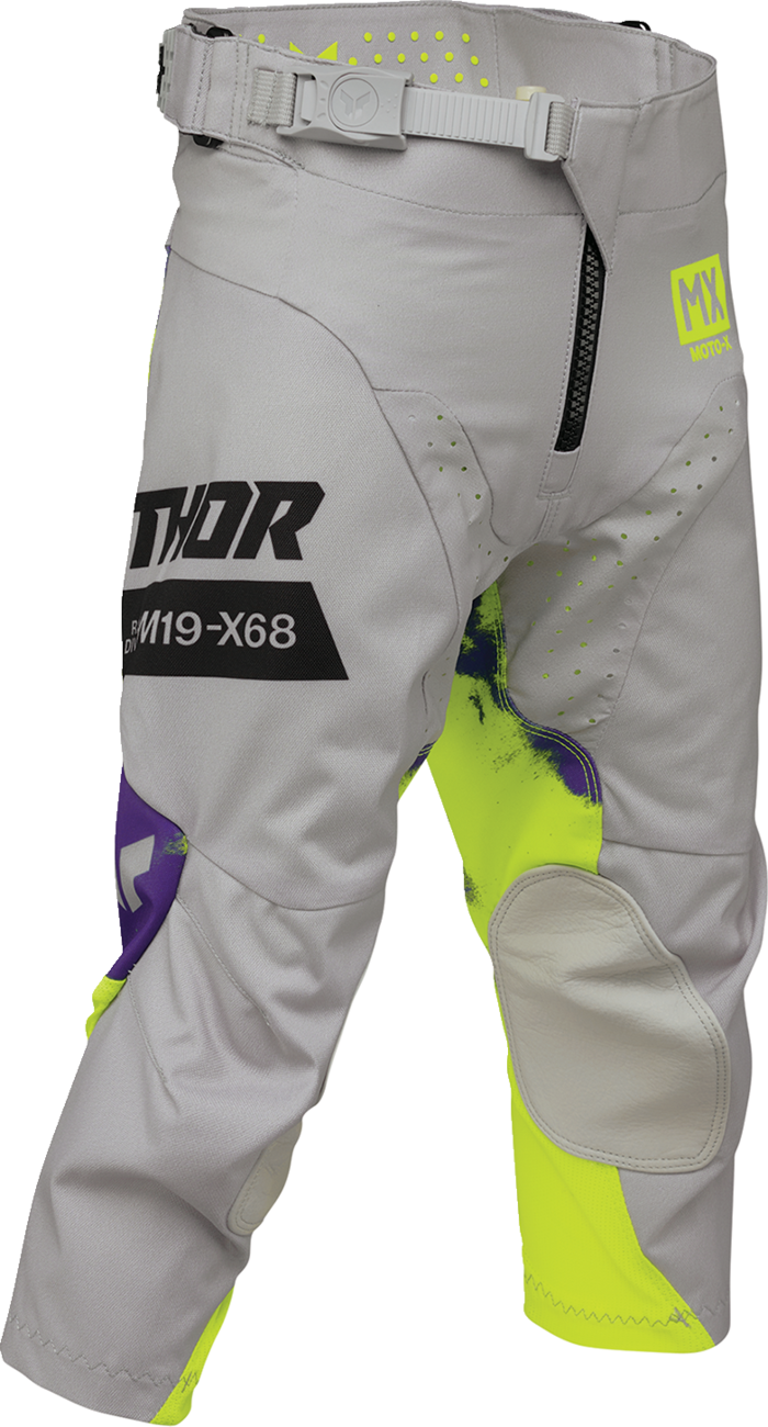 Thor Youth Launchmode Bleach Pants - Gray/Acid