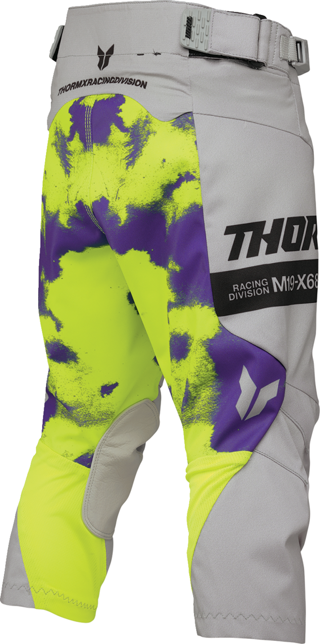 Thor Youth Launchmode Bleach Pants - Gray/Acid