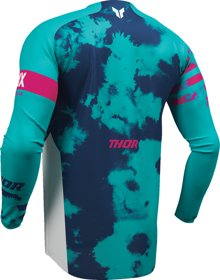 Thor Launchmode Bleach Jersey - White/Aqua