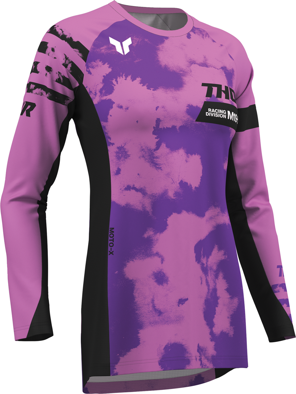 Thor Women's Launchmode Bleach Jersey - Black/Orchid