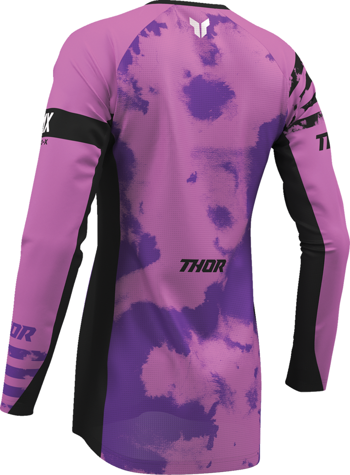 Thor Women's Launchmode Bleach Jersey - Black/Orchid
