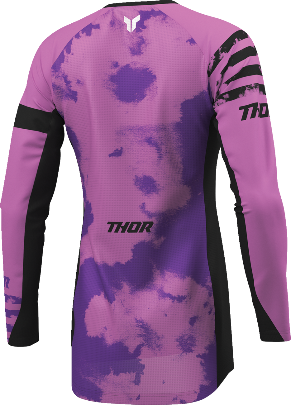 Thor Women's Launchmode Bleach Jersey - Black/Orchid
