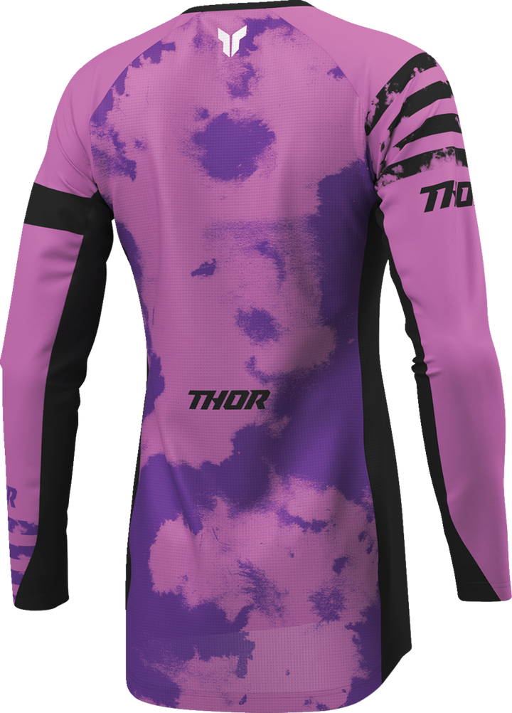 Thor Women's Launchmode Bleach Jersey - Black/Orchid