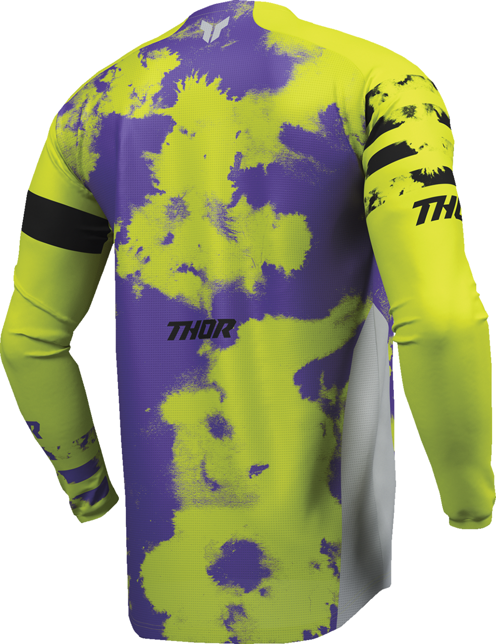 Thor Youth Launchmode Bleach Jersey - Gray/Acid