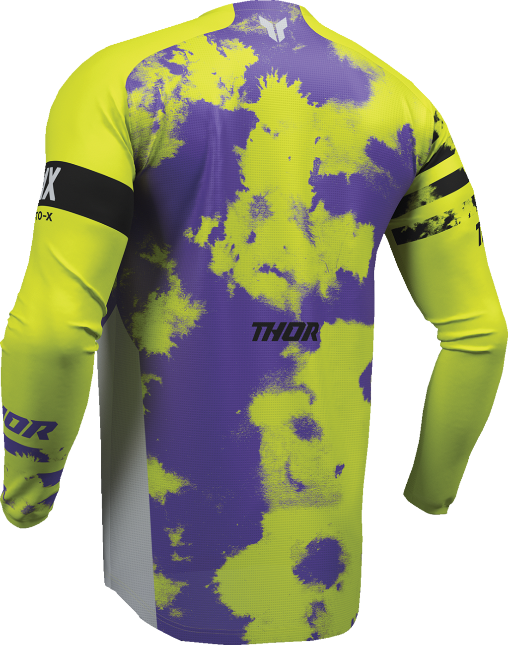 Thor Youth Launchmode Bleach Jersey - Gray/Acid