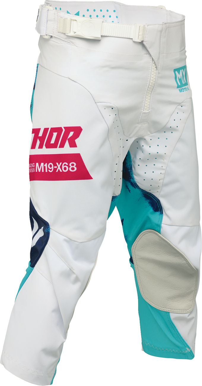 Thor Youth Launchmode Bleach Pants - White/Aqua