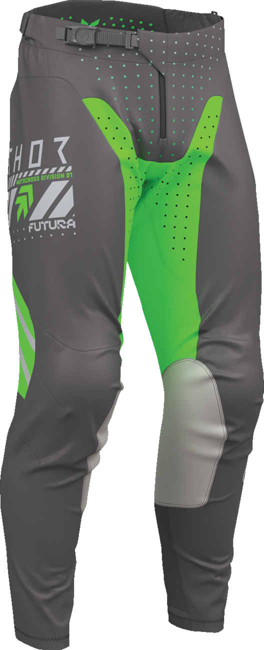 Thor Launchmode Futura Pants - Charcoal/Green