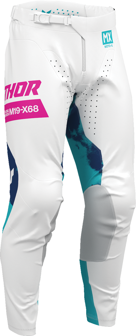 Thor Launchmode Bleach Pants - White/Aqua