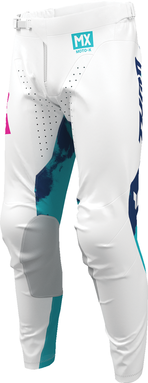 Thor Launchmode Bleach Pants - White/Aqua