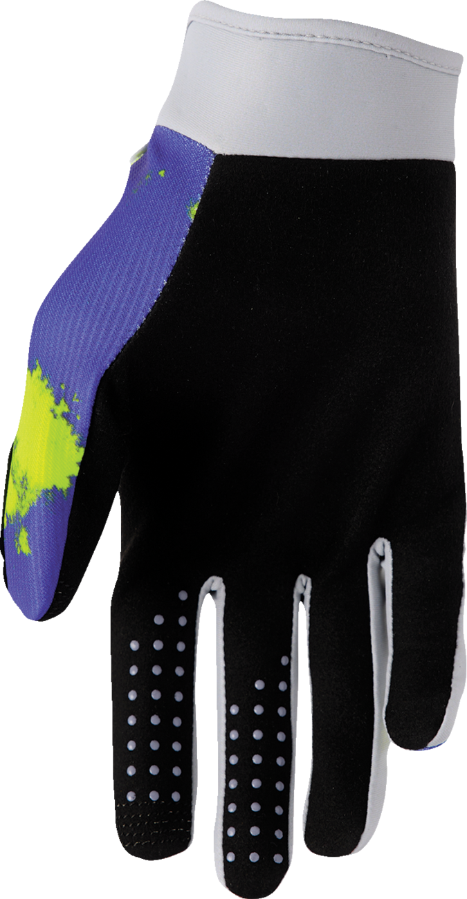 Thor Launchmode Bleach Gloves - Gray/Acid
