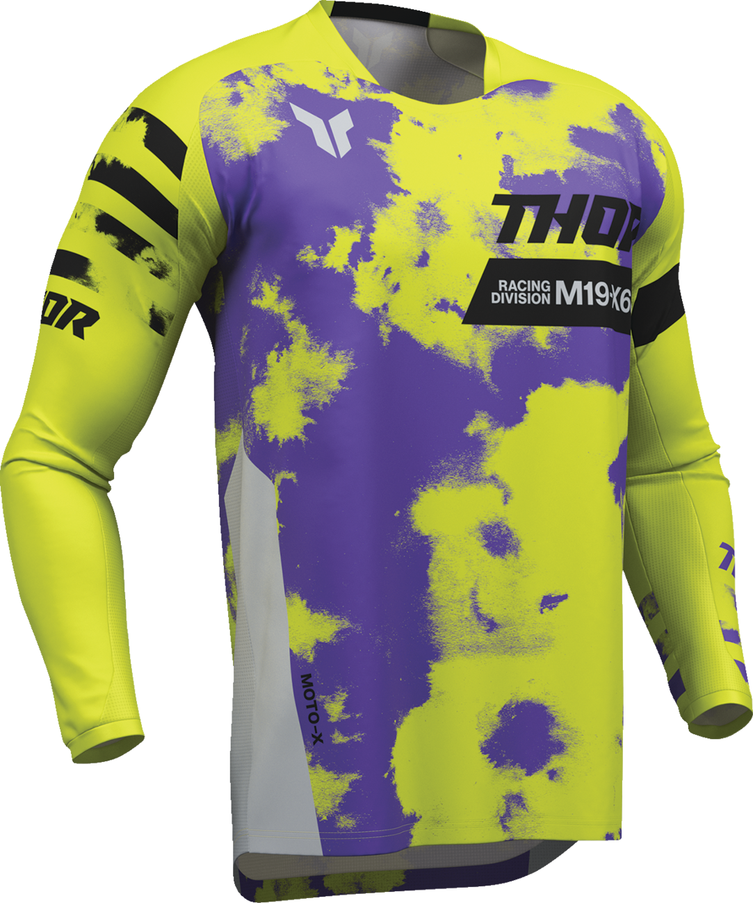 Thor Launchmode Bleach Jersey - Gray/Acid