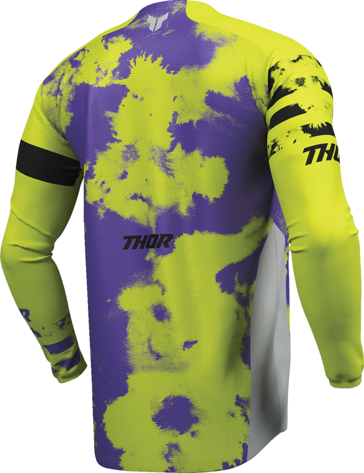 Thor Launchmode Bleach Jersey - Gray/Acid