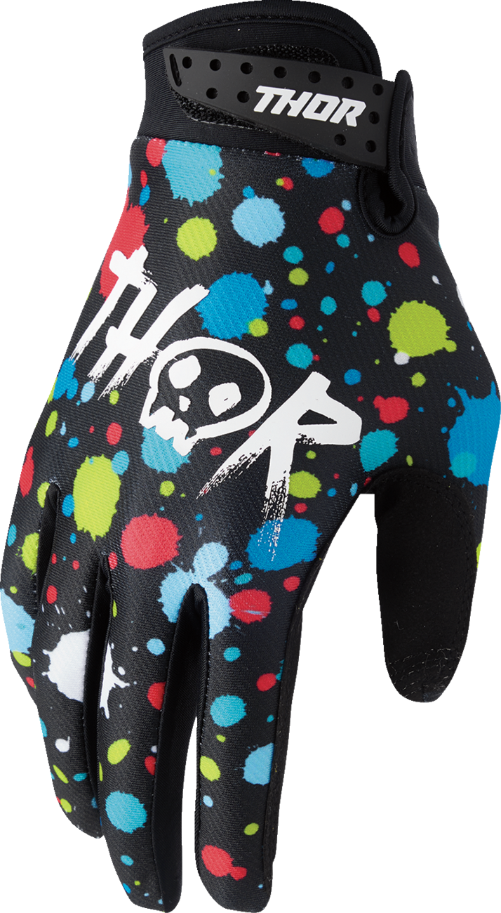 Thor Youth Launchmode Splat Gloves - Multi