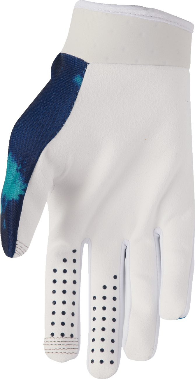 Thor Launchmode Bleach Gloves - White/Aqua