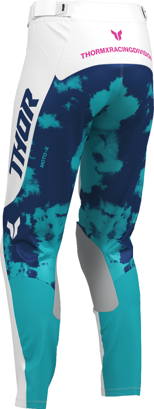 Thor Women's Launchmode Bleach Pants - White/Aqua