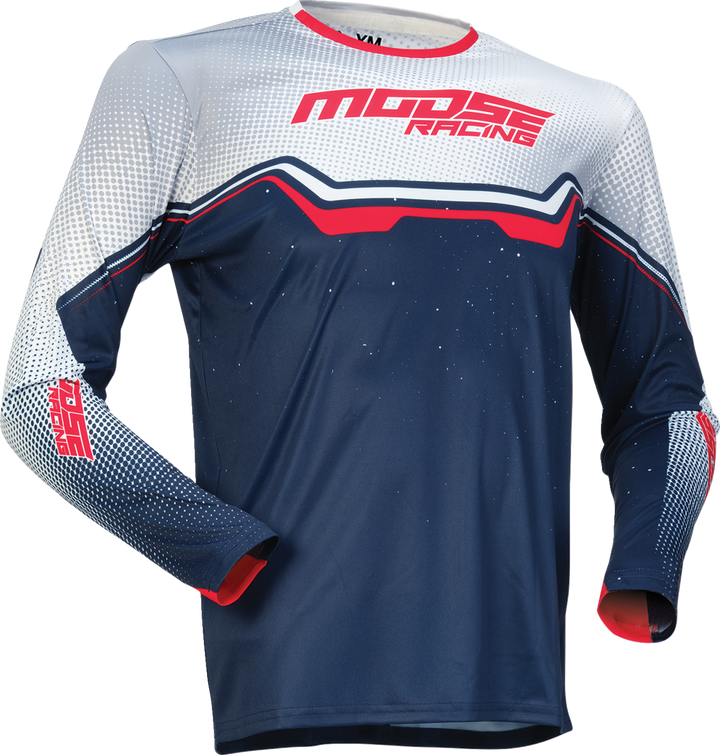 Moose Racing Youth Qualifier Jersey - Red/White/Blue