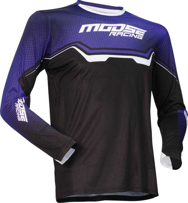 Moose Racing Youth Qualifier Jersey - Purple/Black/White