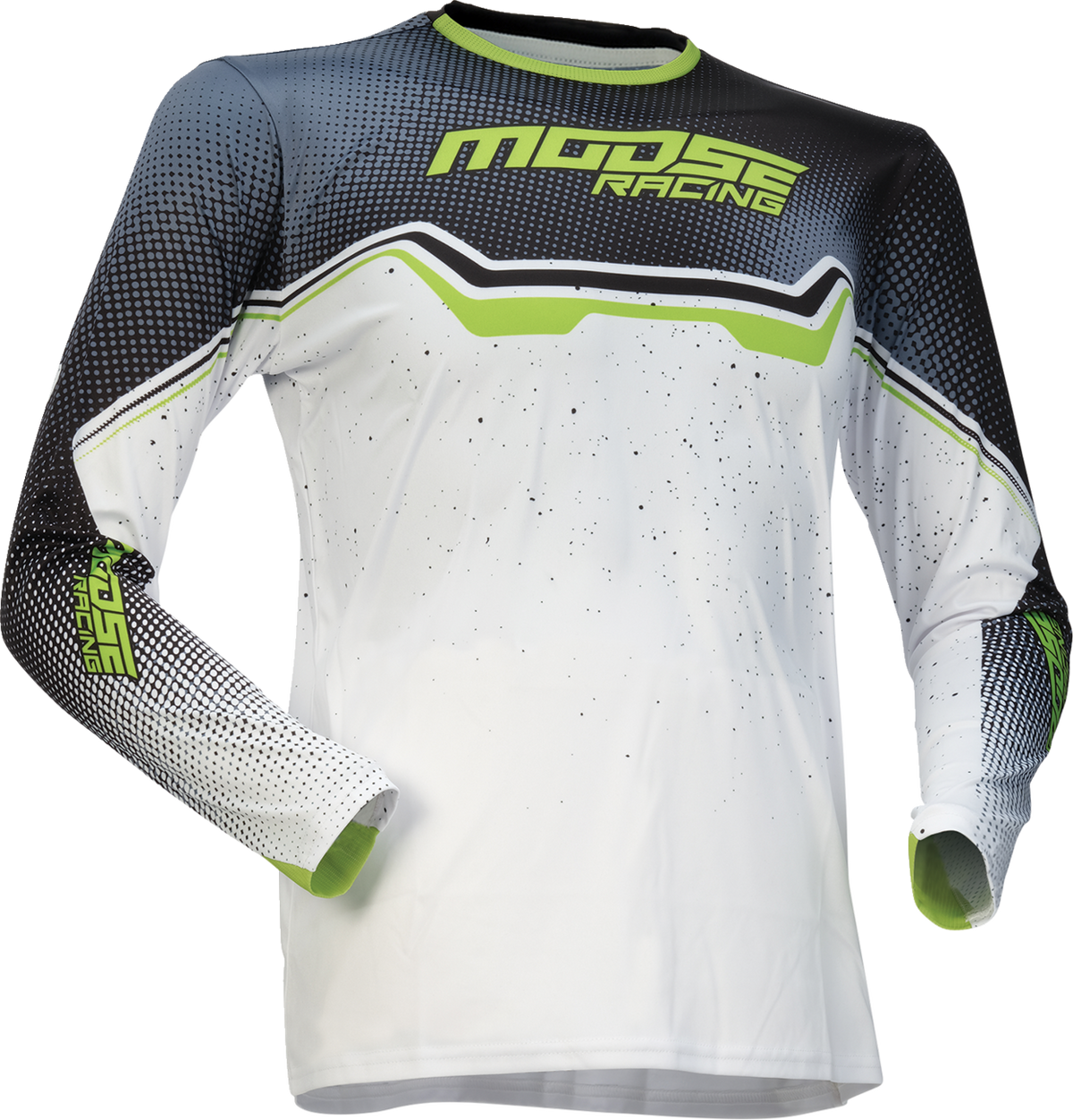 Moose Racing Youth Qualifier Jersey - White/Black/Green