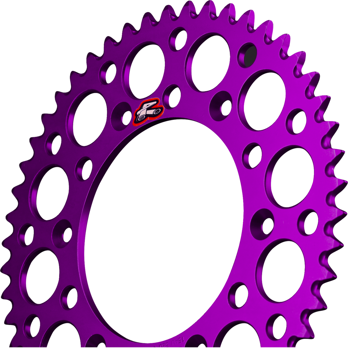 Renthal 224U-520-52GPPE Rear Sprocket, Aluminum, 52-Tooth, Purple