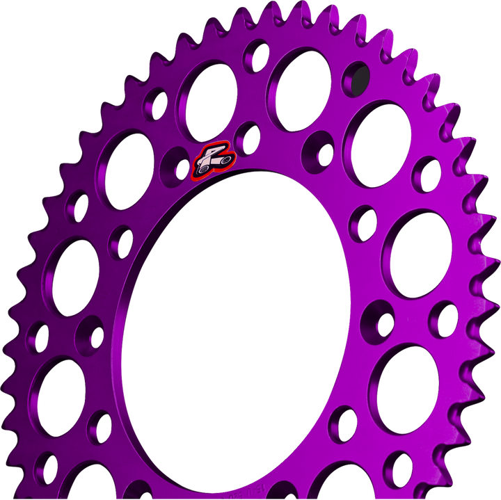 Renthal 224U-520-52GPPE Rear Sprocket, Aluminum, 52-Tooth, Purple