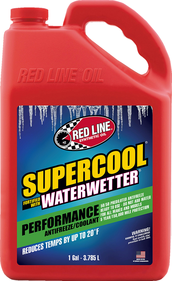 RED LINE SYNTHETIC OIL Supercool® Coolant 50/50 Mix - 1 US gallon 81215