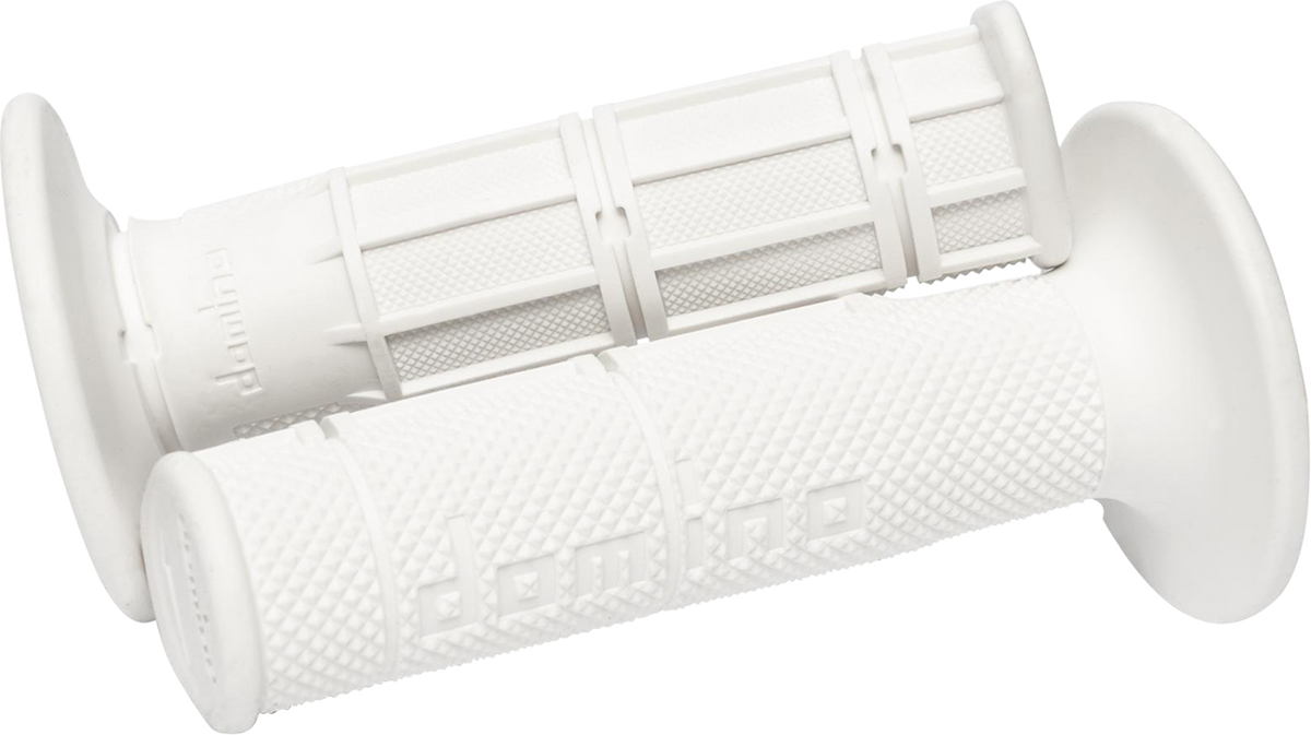 DOMINO Victor Waffle Half-Waffle Grips, White, Part Number 1150.82.46.06