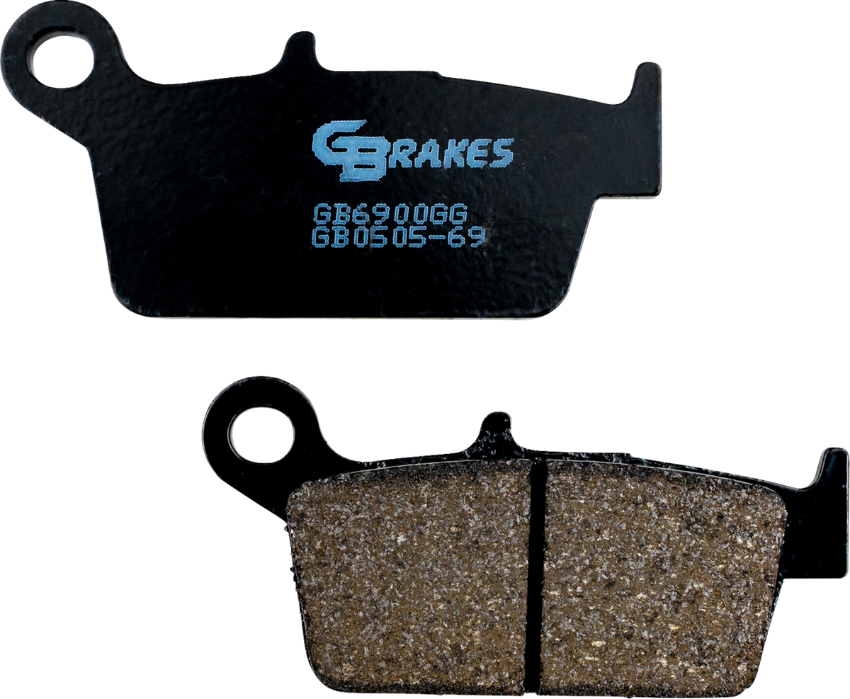 GBRAKES GB0505-69 Rear Semi-Metallic Ceramic Brake Pads