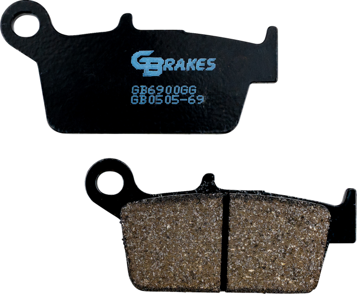 GBRAKES GB0505-69 Rear Semi-Metallic Ceramic Brake Pads