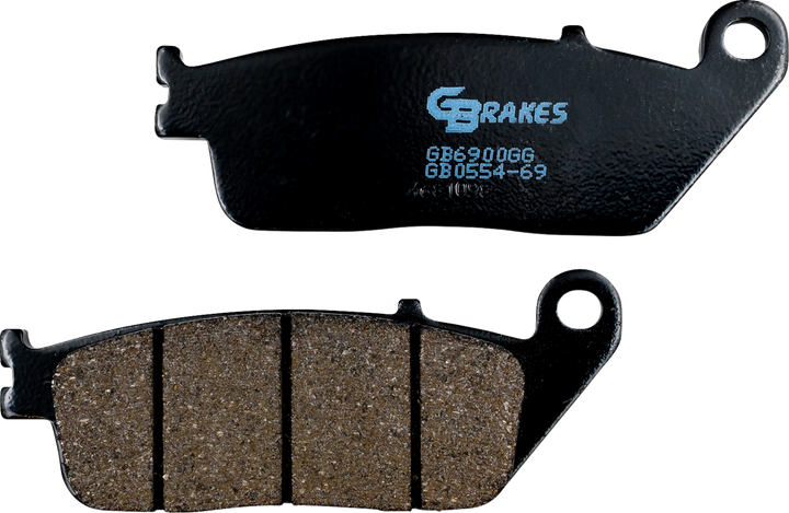 GBRAKES GB0554-69 Front Semi-Metallic/Ceramic Brake Pads