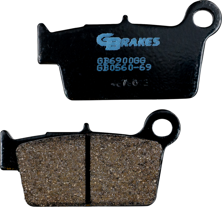 GBRAKES GB0560-69 Rear Semi-Metallic Brake Pads for Street, V-Twin, and Light Off-Road Riding