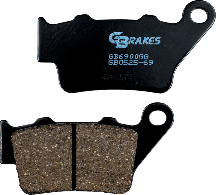 GBRAKES GB0525-69 Rear Semi-Metallic/Ceramic Brake Pads