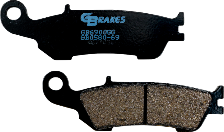 GBRAKES GB0580-69 Front Semi-Metallic Motorcycle Brake Pads