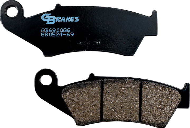 GBRAKES GB0524-69 Front Semi-Metallic/Ceramic Motorcycle Brake Pads