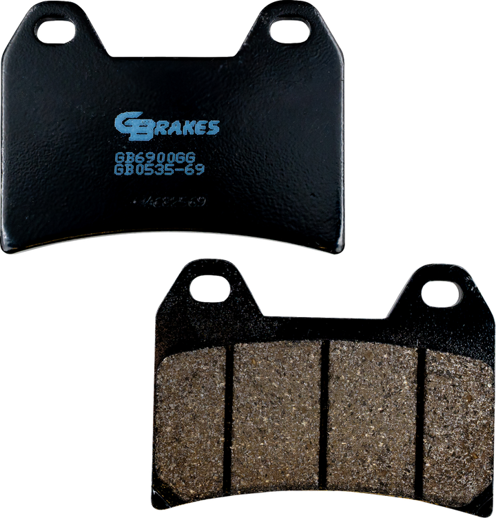 GBRAKES GB0535-69 Front Semi-Metallic Ceramic Brake Pads