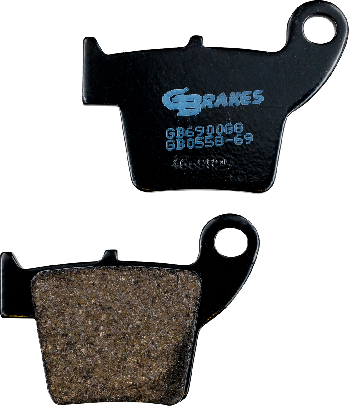 GBRAKES GB0558-69 Rear Semi-Metallic/Ceramic Motorcycle Brake Pads