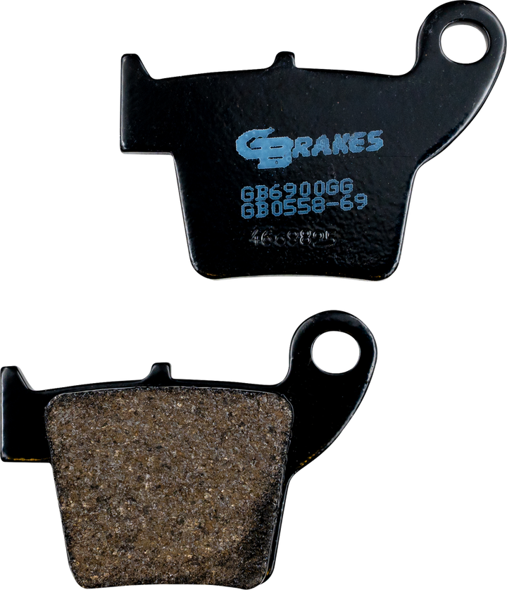 GBRAKES GB0558-69 Rear Semi-Metallic/Ceramic Motorcycle Brake Pads