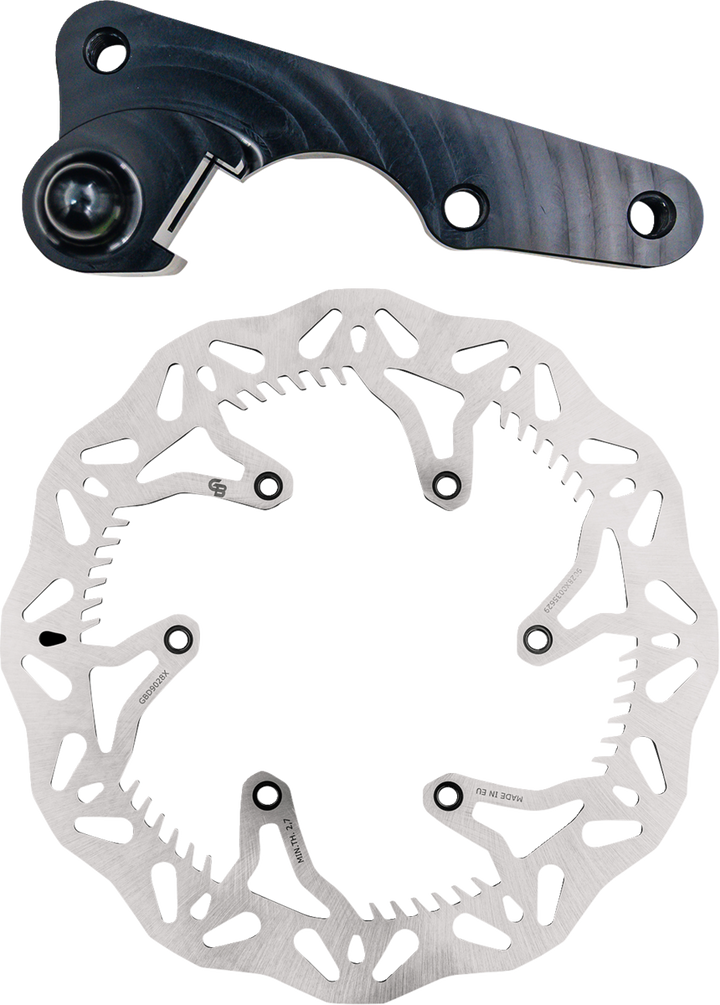 GBRAKES Cryo-Tech Brake Rotor Kit with Caliper Relocation Bracket, Solid Mount, 270 mm - GBDOS214