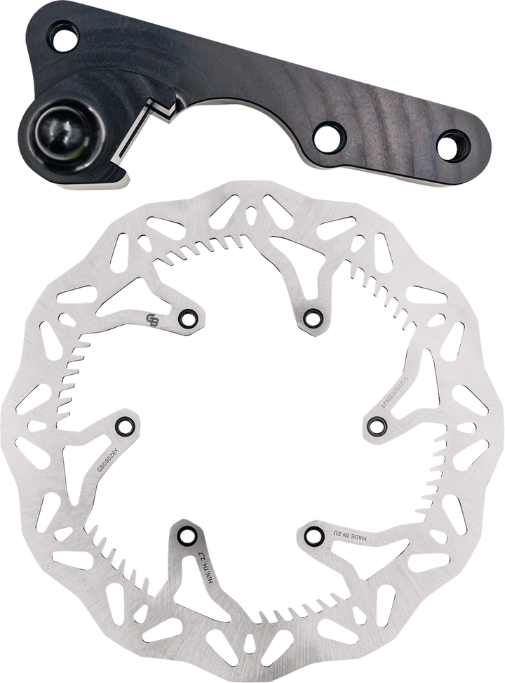 GBRAKES Cryo-Tech Brake Rotor Kit with Caliper Relocation Bracket GBDOS215