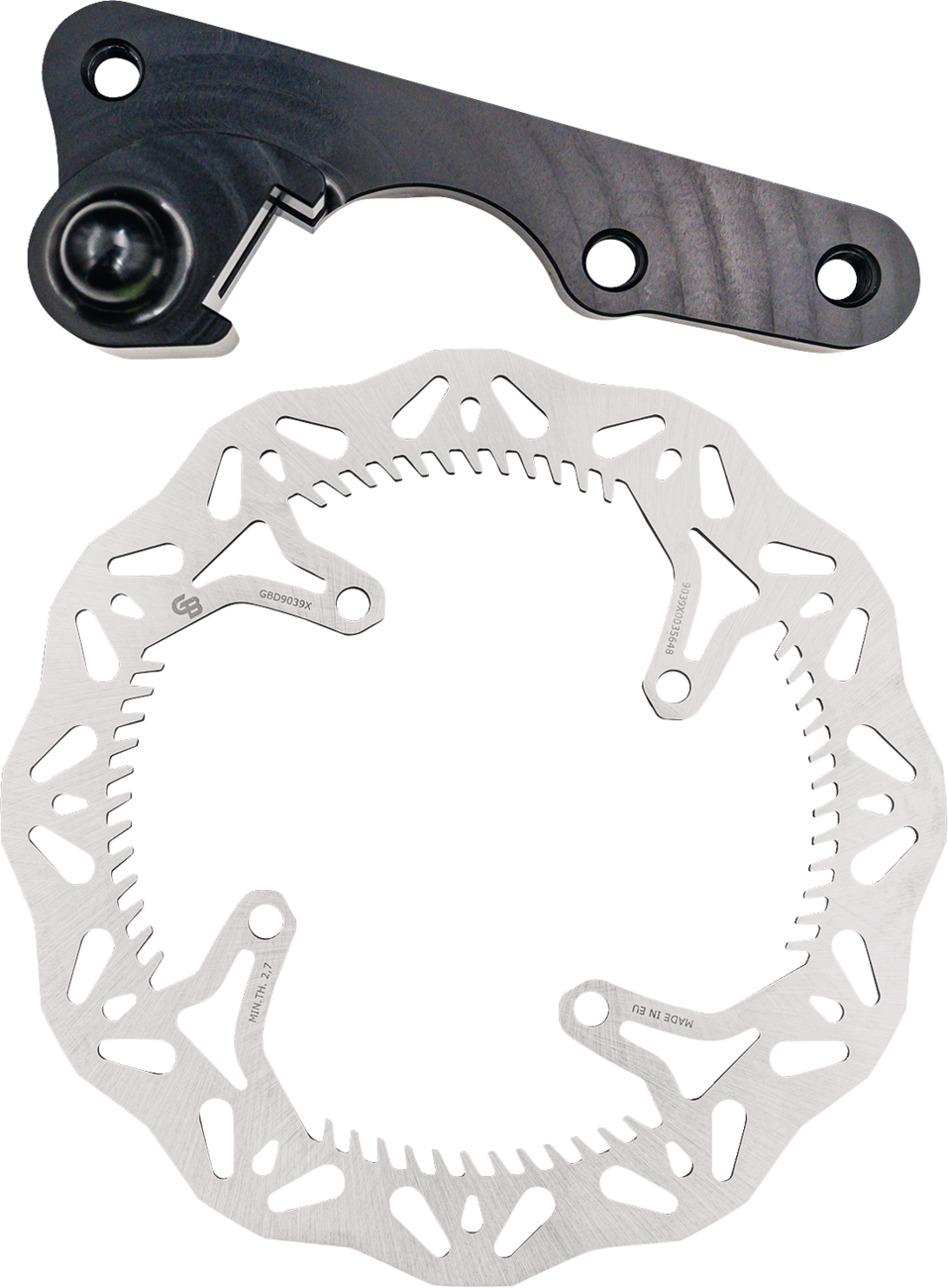 GBRAKES GBDOS217 Brake Rotor Kit with Caliper Relocation Bracket, Solid Mount, 270 mm