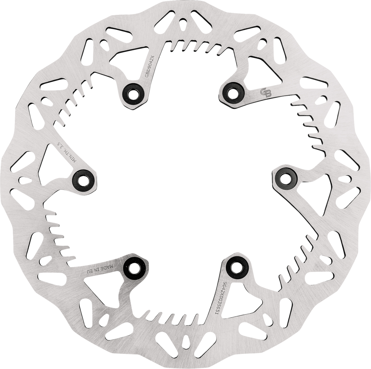 GBRAKES GBD9042X Wave Rear Brake Rotor for High-Performance Motorcycles