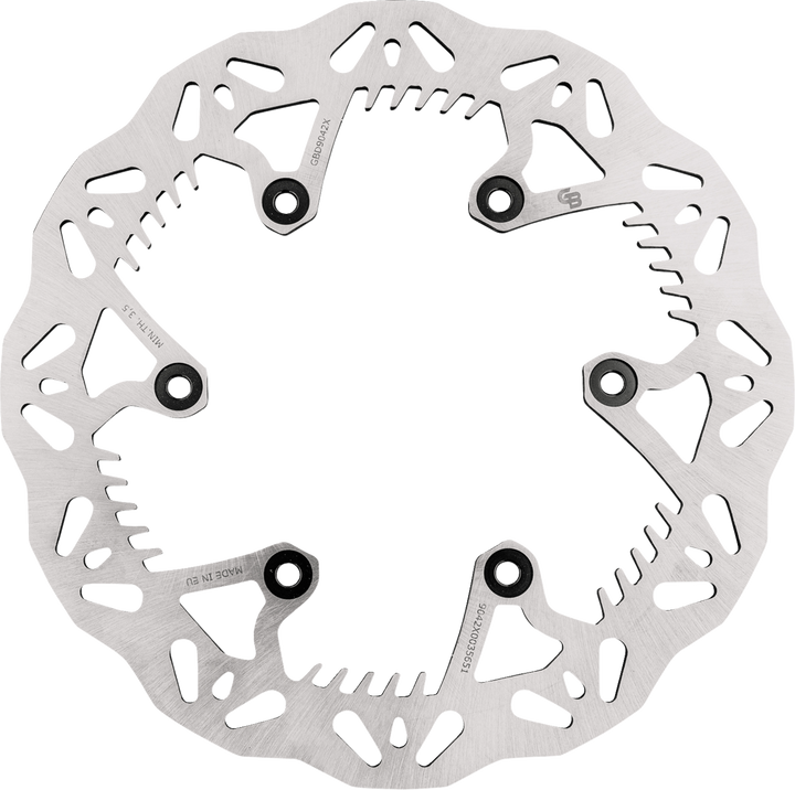 GBRAKES GBD9042X Wave Rear Brake Rotor for High-Performance Motorcycles