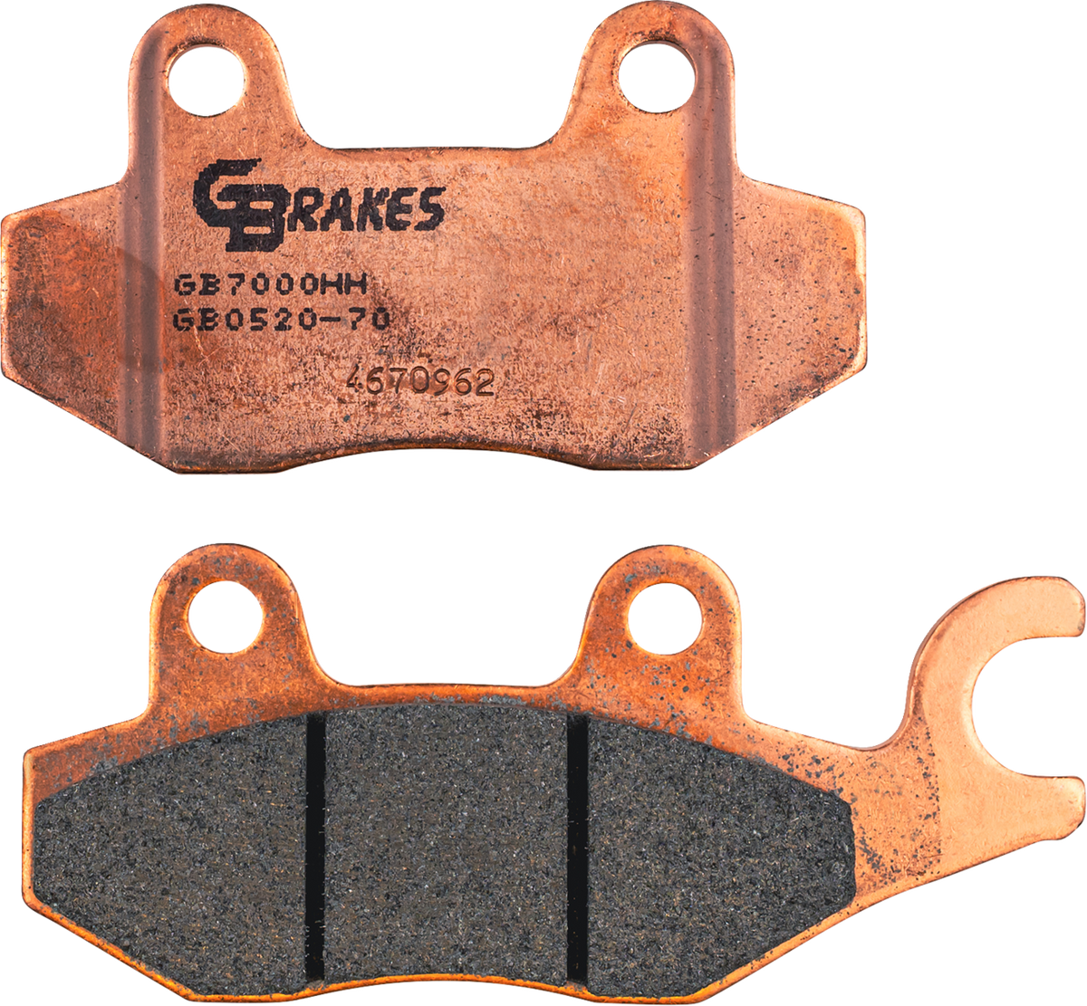 GBRAKES GB0520-70 Sintered Motorcycle Brake Pads for Front or Rear