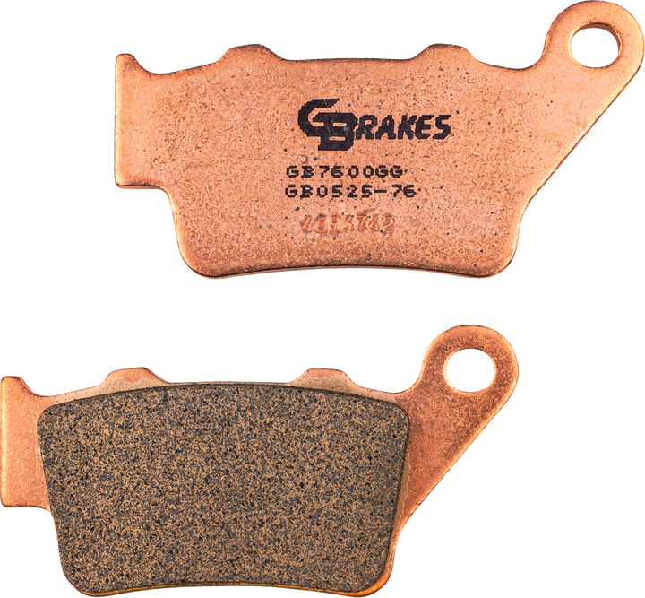 GBRAKES GB0525-76 Sintered Rear Motorcycle Brake Pads