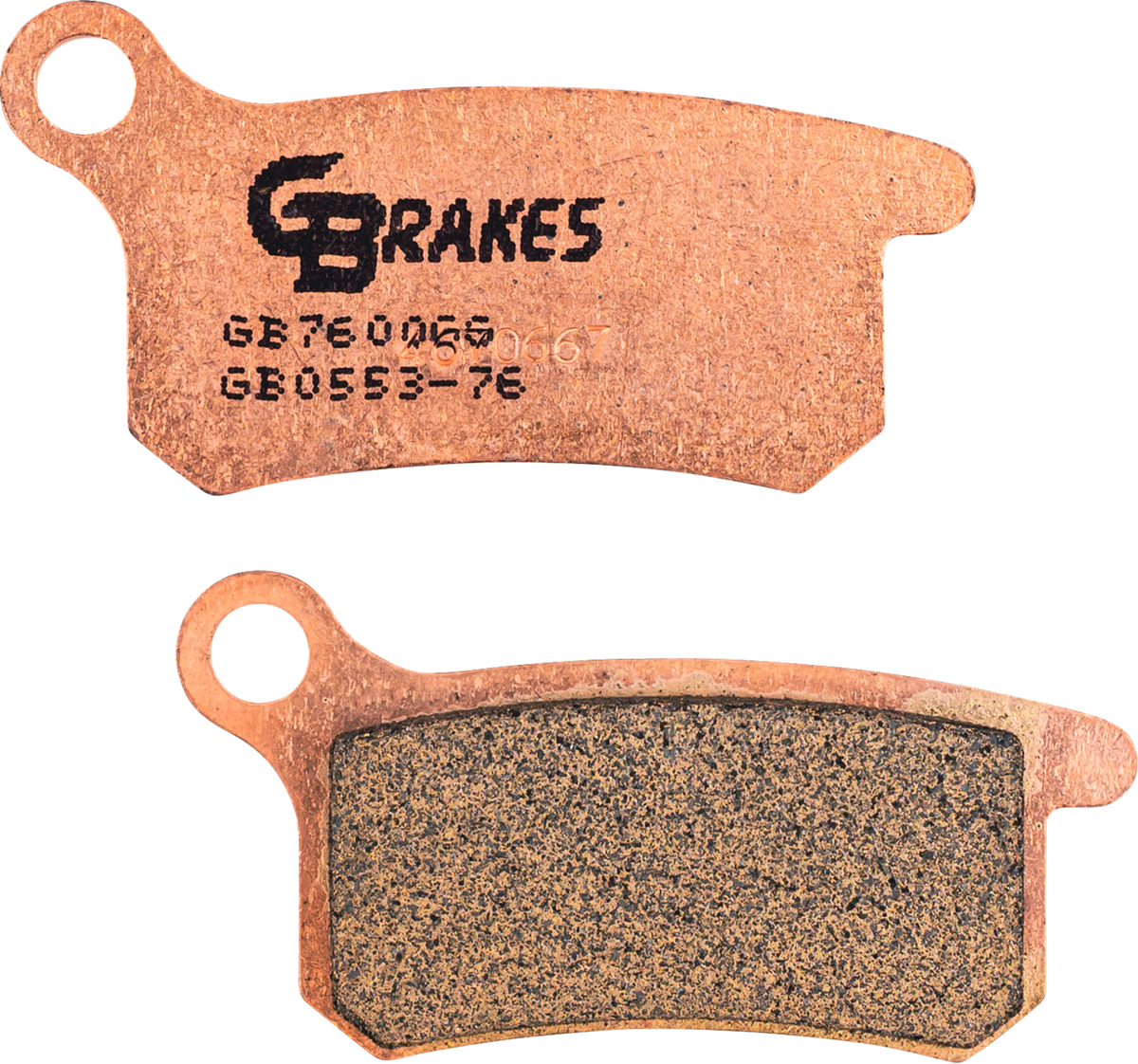 GBRAKES GB0553-76 Sintered Motorcycle Brake Pads for Front or Rear Applications