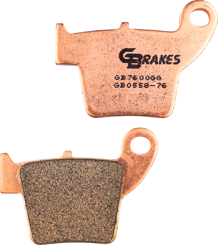 GBRAKES GB0558-76 Sintered Rear Motorcycle Brake Pads