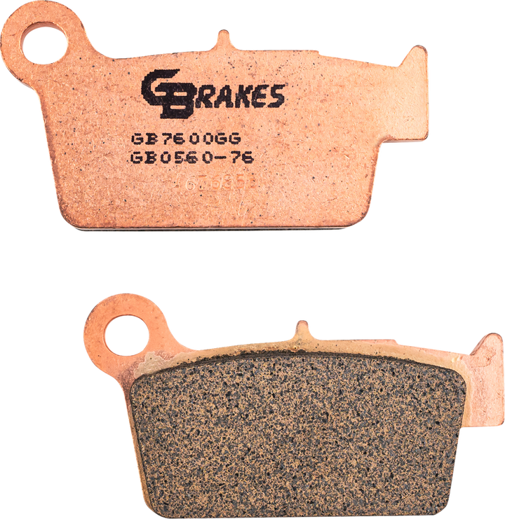 GBRAKES GB0560-76 Sintered Rear Motorcycle Brake Pads