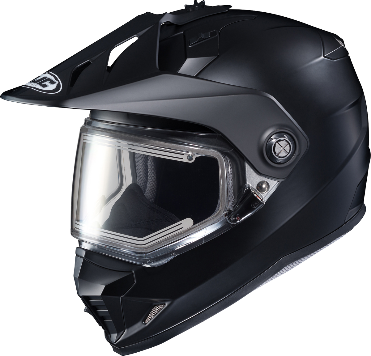 HJC DS-X1 Snow Helmet – Electric – Solid – Semi-Flat Black