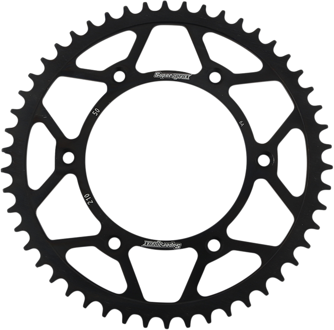 SUPERSPROX RFE-210-50-BLK Steel Rear Sprocket, 50-Tooth for Honda