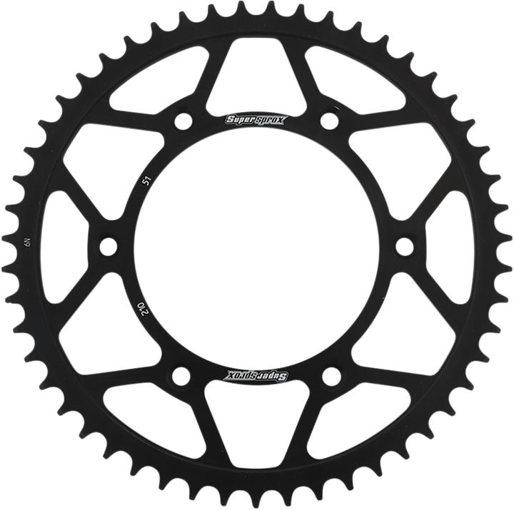 Supersprox RFE-210-51-BLK Steel Rear Sprocket, 51-Tooth Honda